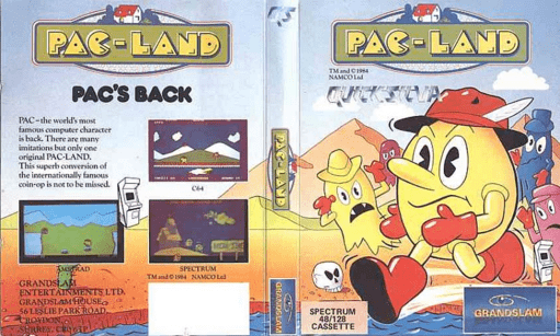 Pac-Land box art for ZX Spectrum